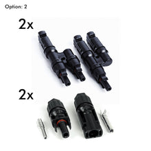 Load image into Gallery viewer, 3 Panel Connectors pair, 3 Wire In, 1 Wire Out
